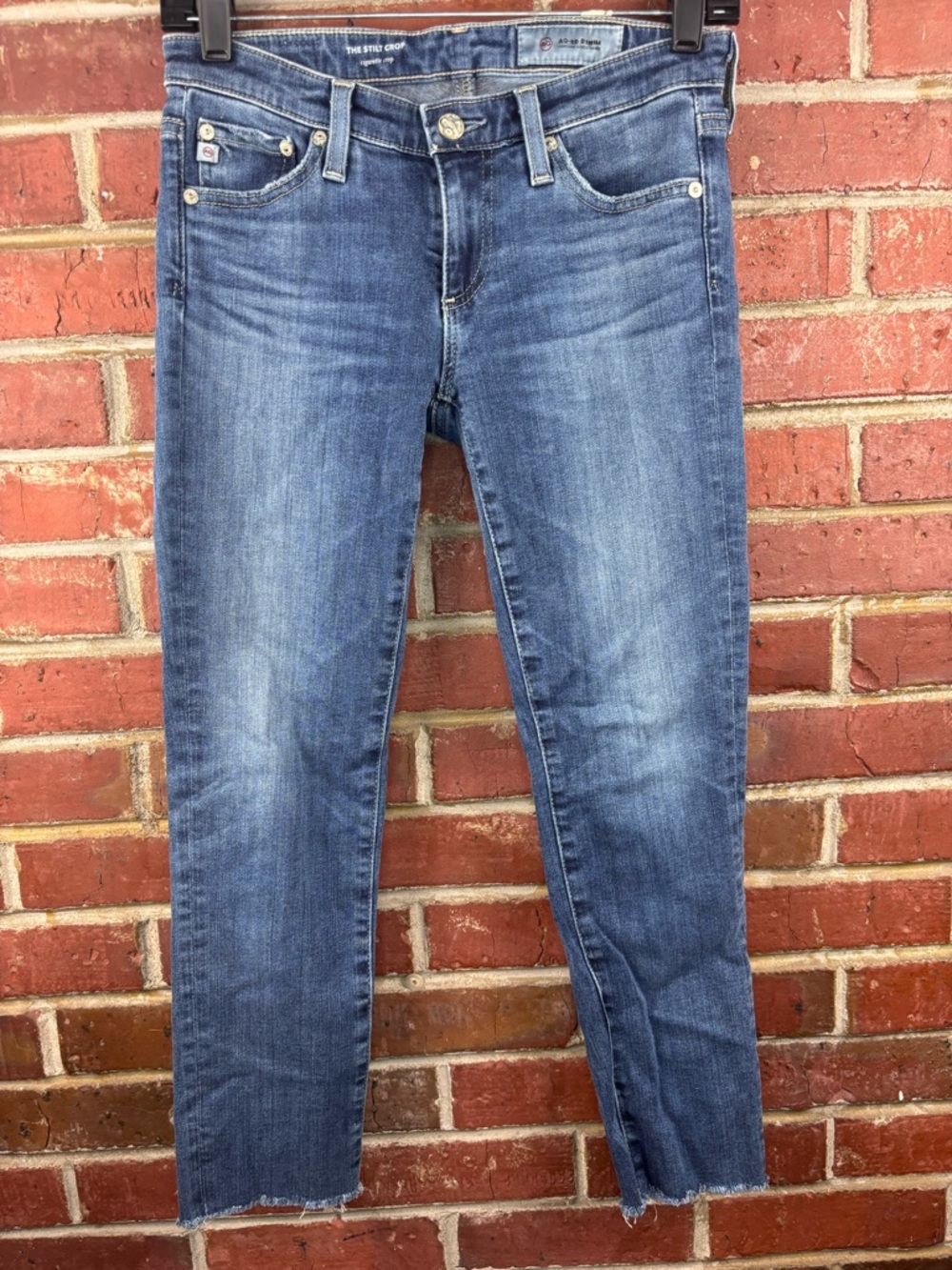AG Adriano Goldschmied The Stilt Crop Cigarette Crop Jeans Size 25